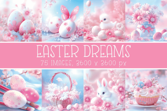 75 Pink Easter Digital Papers: A Designer's Guide to Spring Projects