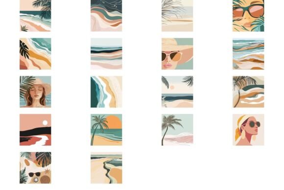 Capture Coastal Calm: Beach Boho Solid Backgrounds