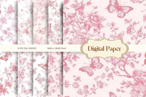 Chinoiserie Floral Backgrounds: Timeless Elegance for Digital Design