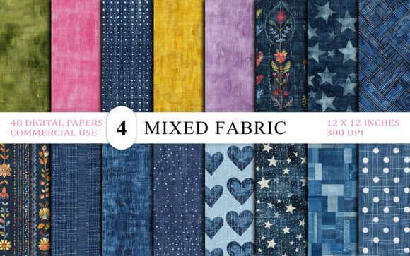 Elevate Your Projects with a Mixed Fabric Texture Bundle
