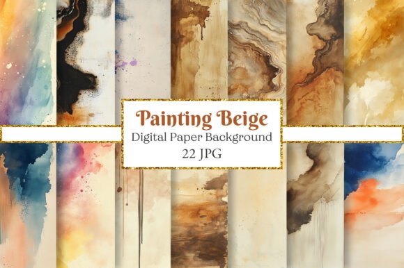 Elevate Your Projects with Abstract Painting Beige Backgrounds