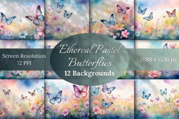Ethereal Pastel Butterflies Backgrounds: A Guide to Soft Serenity