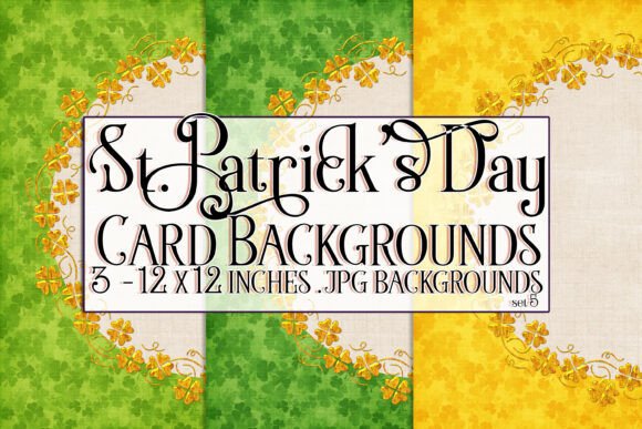 Irish Plaid Card Topper Backgrounds, S5 for St Patrick's Day
