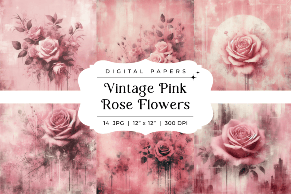 The Timeless Appeal of Vintage Pink Rose Backgrounds