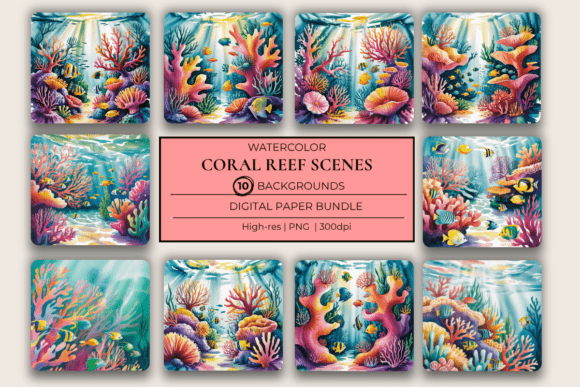 Underwater Coral Reef Ocean Backgrounds: A Creative Deep Dive