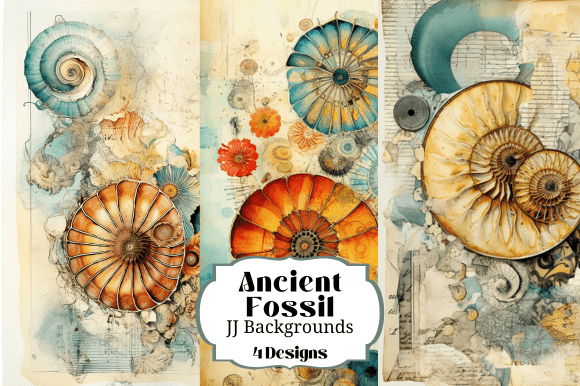 Unearthing Timeless Design: Ancient Fossil Backgrounds