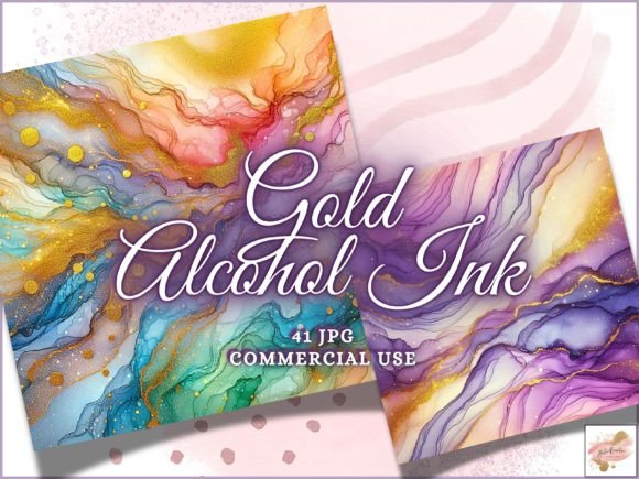 Unlocking Visual Magic: The Power of Rainbow Gold Alcohol Ink Backgrounds