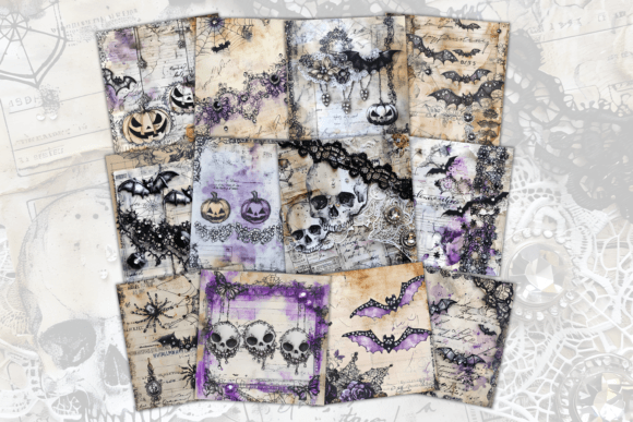Victorian Halloween Lace Backgrounds: Crafting Dark Elegance
