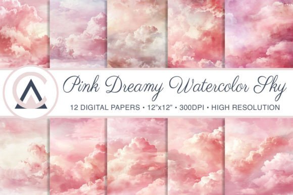 Watercolor Pink Dreamy Sky Backgrounds: A Designer's Guide