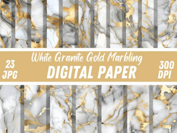White Granite Gold Marble Backgrounds: A Design Asset for 2024